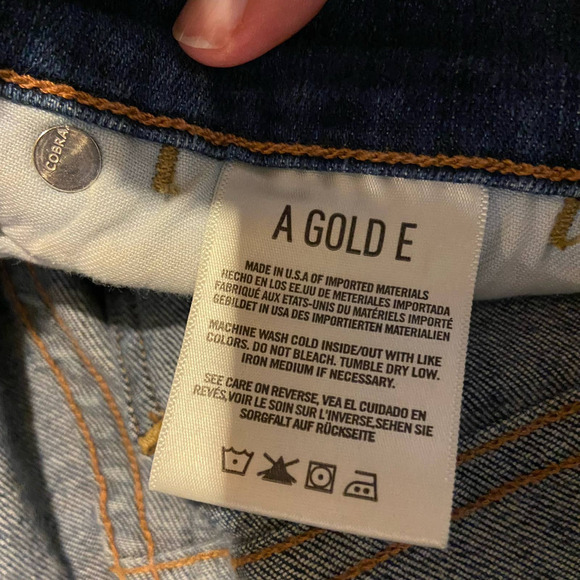 Agolde Luxury boho preppy core chic grunge oversized Jeans Size 25 Distressed - Picture 7 of 15